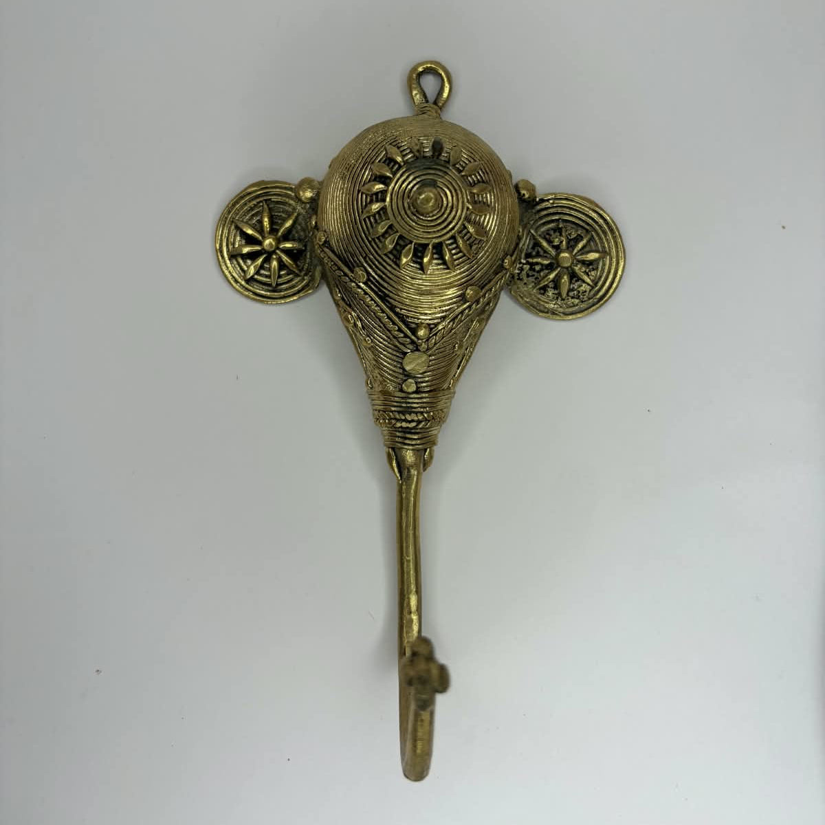 Dhokra Big Elephant Key Hanger