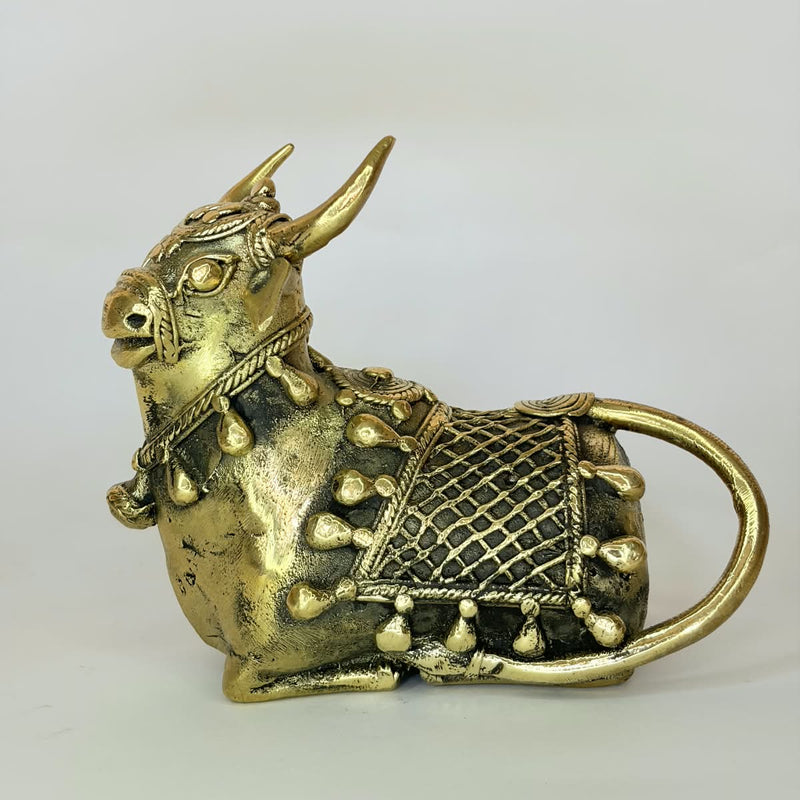 Dhokra Small Sitting Nandi