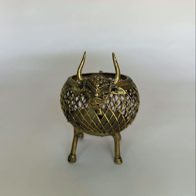 Dhokra Bull Dry Fruit Holder